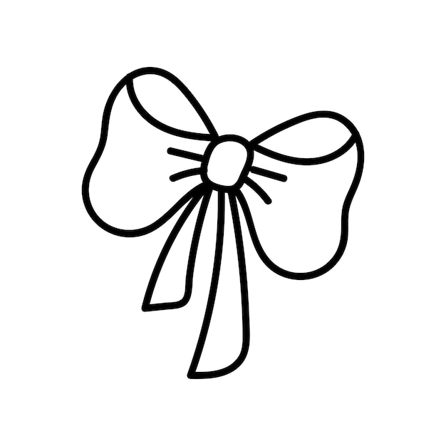 Arco en estilo doodle Vector sobre un fondo blanco