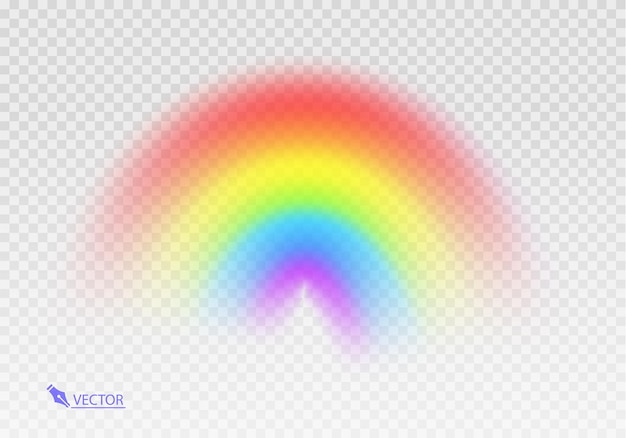 arco iris con un arco ires en la pantalla