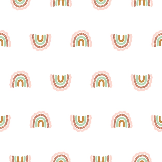 Arco iris boho Patrón de arco iris para embalaje textil papel tapiz de impresión decoración de carteles papel de envolver Estilo boho