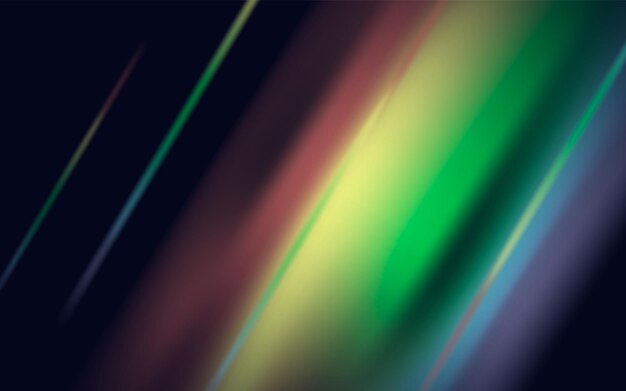 Arco iris cristal luz fuga destello reflejo Colorido arco iris óptico luces haz lente destello fuga superposición rayas Vector ilustración