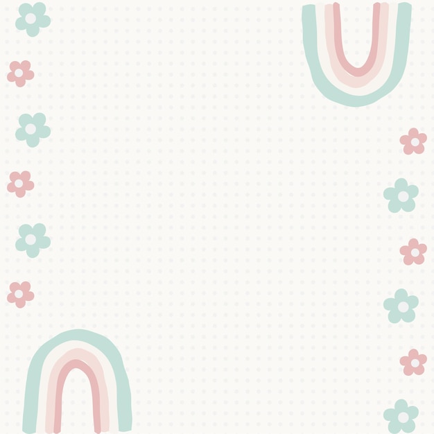 arco iris cuaderno fondo plantilla arco iris