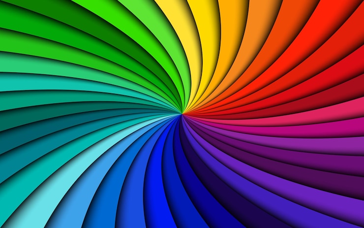 Vector arco iris moderno remolino colorido fondo vectorial abstracto ilustración sencilla