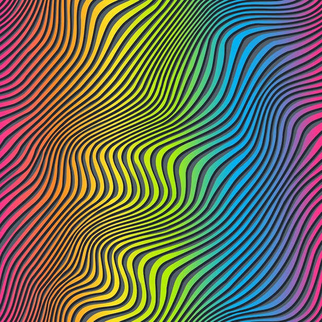 Arco iris rayas textura sin fisuras