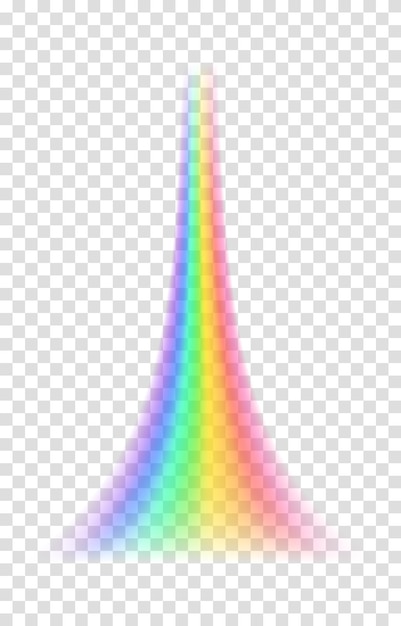 Arco iris transparente ilustración vectorial