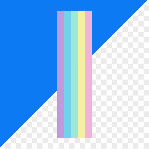 el arco iris verticalmente
