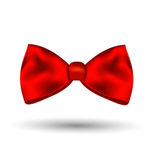 Arco rojo aislado en fondo blanco Ilustración vectorial