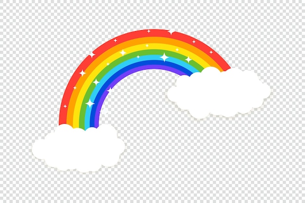 Arcoiris con nubes