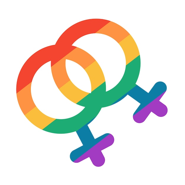 Vector arcoíris símbolo de la comunidad del orgullo lgbt arcoíris lgbt y corazón aislado sobre fondo blanco