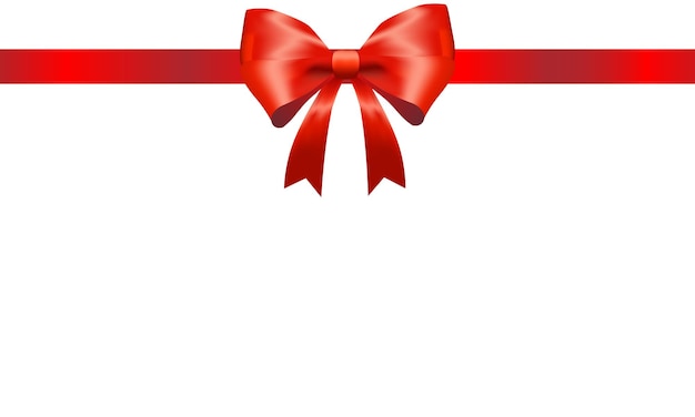 arcos de regalo rojos sobre un fondo blanco