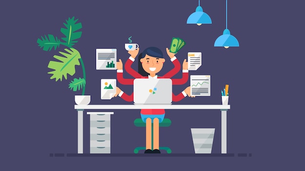 Área de trabajo de tecnología creativa