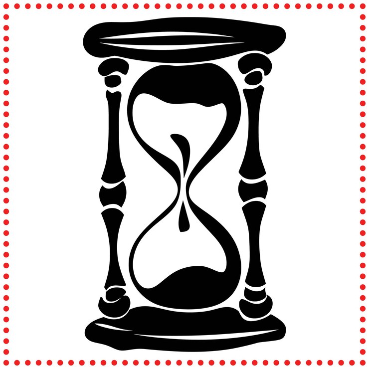 Vector las arenas del tiempo ilustración de reloj de arena para simbolizar la vida momentos fugaces y reflexión