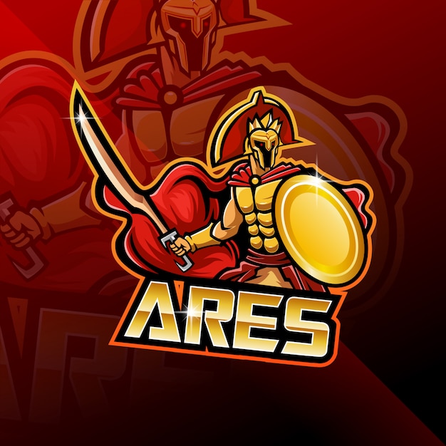 Ares esport mascot logo design