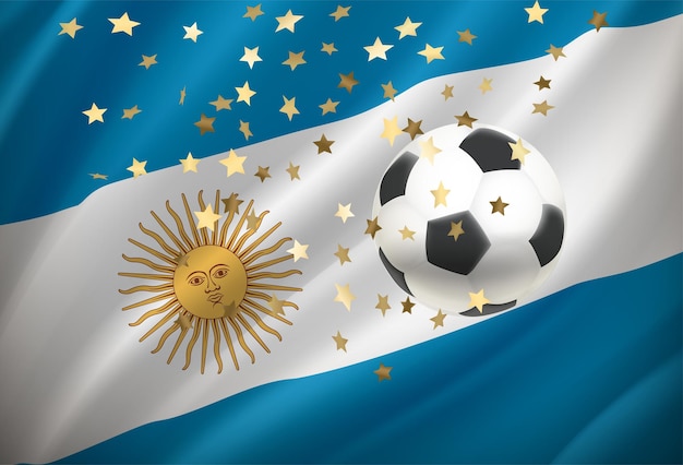 Argentina es el ganador del concepto de vector 3d del juego