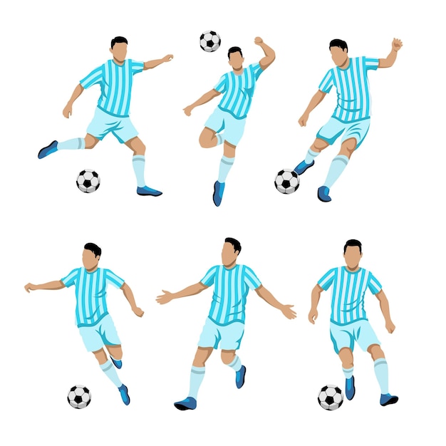 Argentina futbolista hombre ilustración copa del mundo 2022