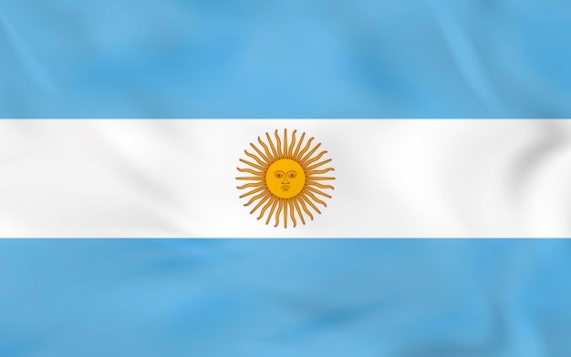 Argentina ondeando la bandera de la bandera nacional de Argentina la textura de fondo