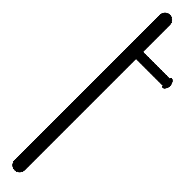 Arma de cuerpo a cuerpo Tonfa bastón de policía protección de seguridad Tonfa
