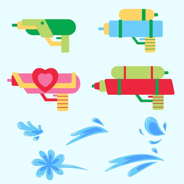 Armas de agua de colores