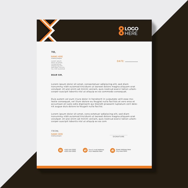 Armonía corporativa Un diseño de sinfonía en papel de carta