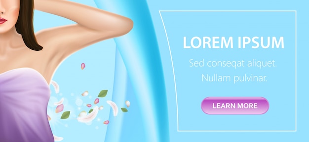 Armpit Epilation Spa Salon Service, Promo Poster.