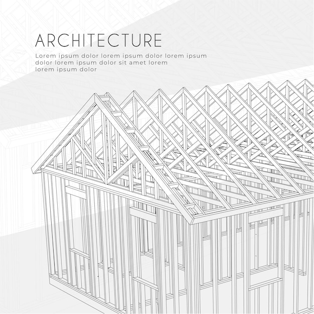 Arquitectura fondo madera construcción dibujo