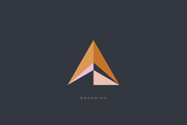 Arquitectura Una Letra Logo Vector Concepto Icono Marca Registrada. Universal A Logotipo Marca