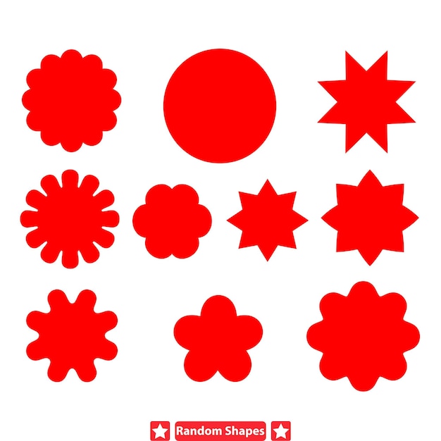 Array de geometría radiante Formas vectoriales luminosas para obras artísticas brillantes y radiantes