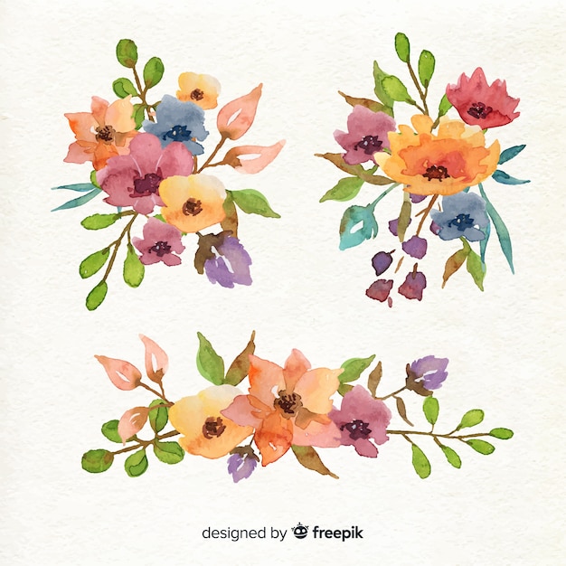 Vector arreglo de la colección bouquet floral