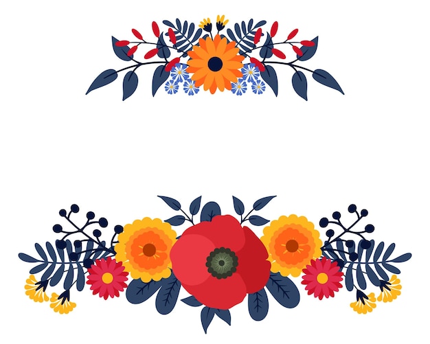 Arreglo floral decorativo plano de fondo floral
