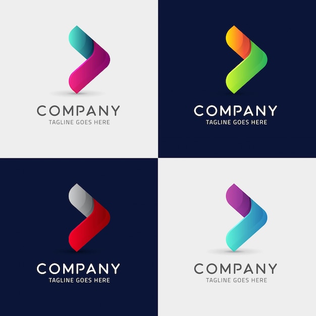 Arrow icon logo template design