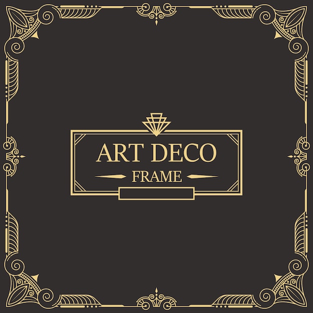 Art Deco Border y marco 26