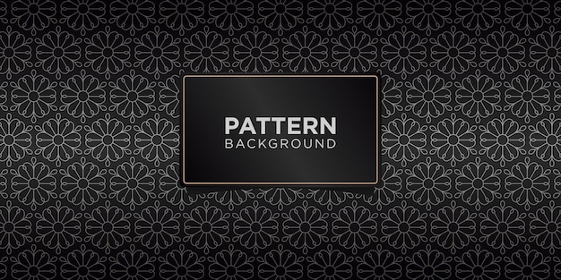Art deco dorado geométrico floral patrones sin fisuras de fondo, adornos de lujo. Vector premium