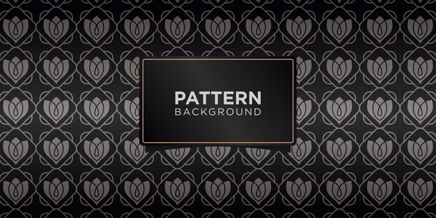 Art deco dorado geométrico floral patrones sin fisuras de fondo, adornos de lujo. Vector premium