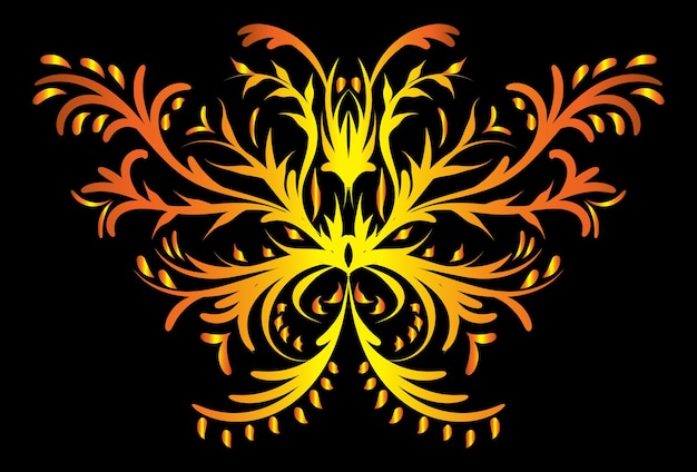 Art Deco rizos florales y remolinos elementos vectoriales ornamentales divisores o encabezados Decorativo Vintage