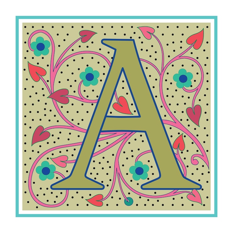 Vector art nabel initial caps font mayúscula a diseño vectorial