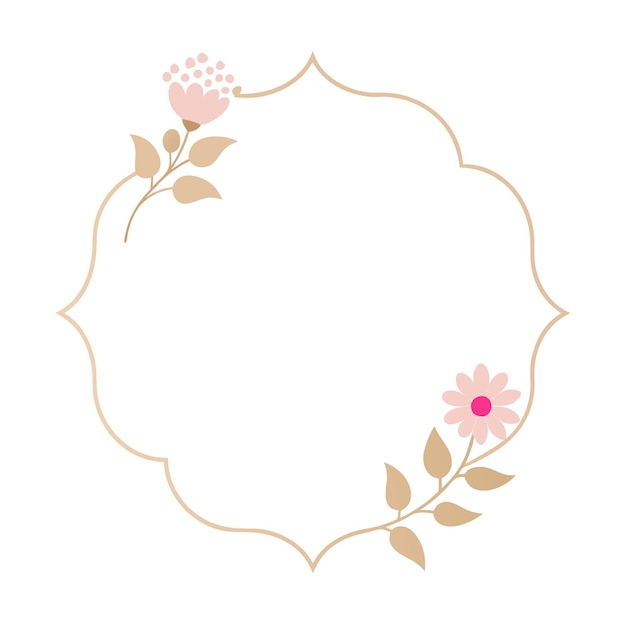 Art Nouveau marco geométrico borde elegante diseño de líneas decorativas plantilla vectorial