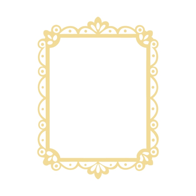 Art Nouveau marco geométrico borde elegante diseño de líneas decorativas plantilla vectorial