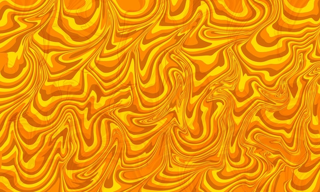 Arte abstracto amarillo líquido vibrante con salpicaduras de colores sobre un fondo dinámico