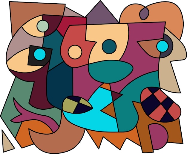 Vector arte abstracto colorido para papel pintado