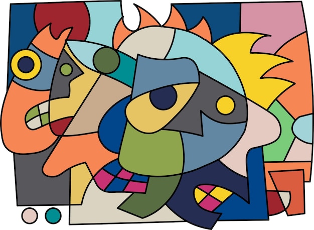 Arte abstracto y colorido