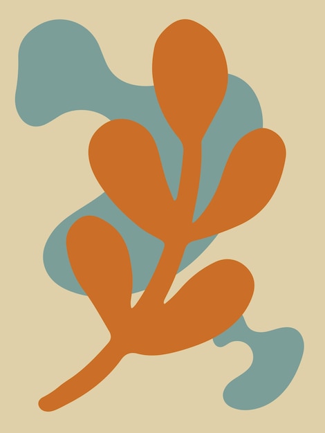 Arte abstracto para decoración y colección imprimible y fácil de editar