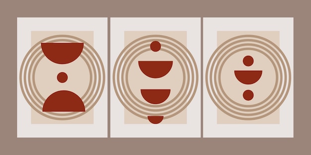 Arte abstracto para decoración y colección imprimible y fácil de editar