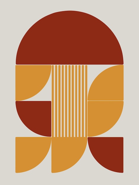 Arte abstracto para decoración y colección imprimible y fácil de editar