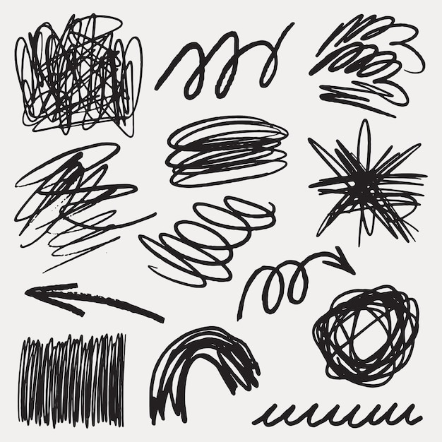 Arte abstracto dibujado a mano