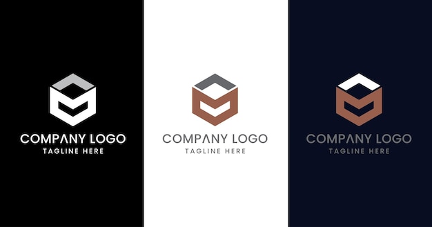 Arte abstracto Diseño de logotipo Signo de símbolo moderno creativo excepcional