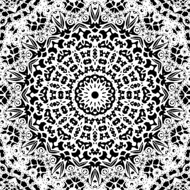 arte abstracto diseño patrón ilustración decoración de círculo vector gráfico mandala ornamento