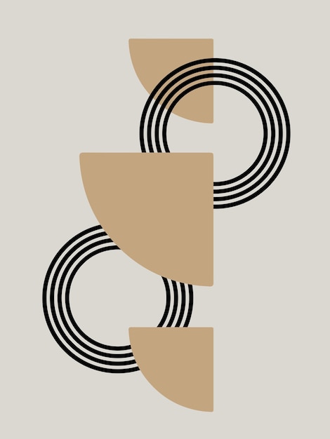 arte abstracto ilustración diseño vector minimalista cartel impresión forma geometría contemporánea