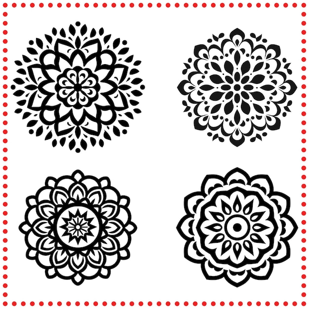 El arte abstracto del mandala floral es perfecto para agregar un toque espiritual a su diseño interior
