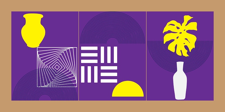 Vector arte abstracto de la naturaleza decoración de paredes y fondo de carteles