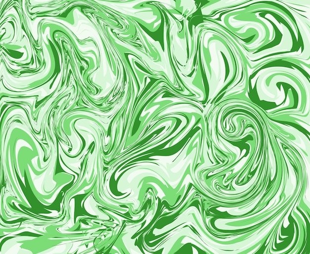 Arte abstracto de tinta de mármol de la pintura original para el color verde de fondo abstracto