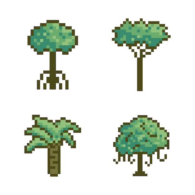 arte de árbol de píxeles para sus necesidades